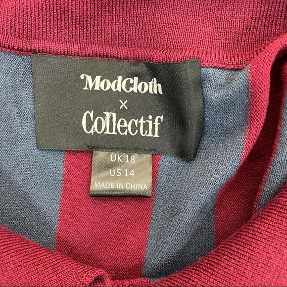 Modcloth x Collectif Berry Bonanza Knit Dress - Picture 4 of 8